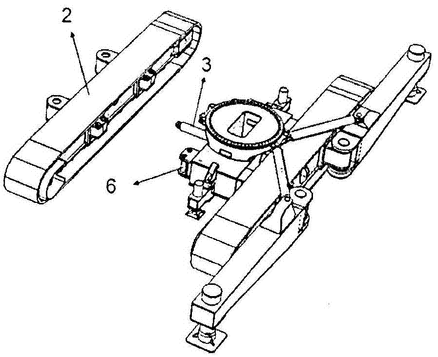 Crawler-type travelling chassis