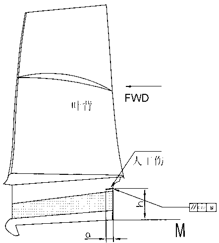Engine blade in-situ ultrasonic detection method