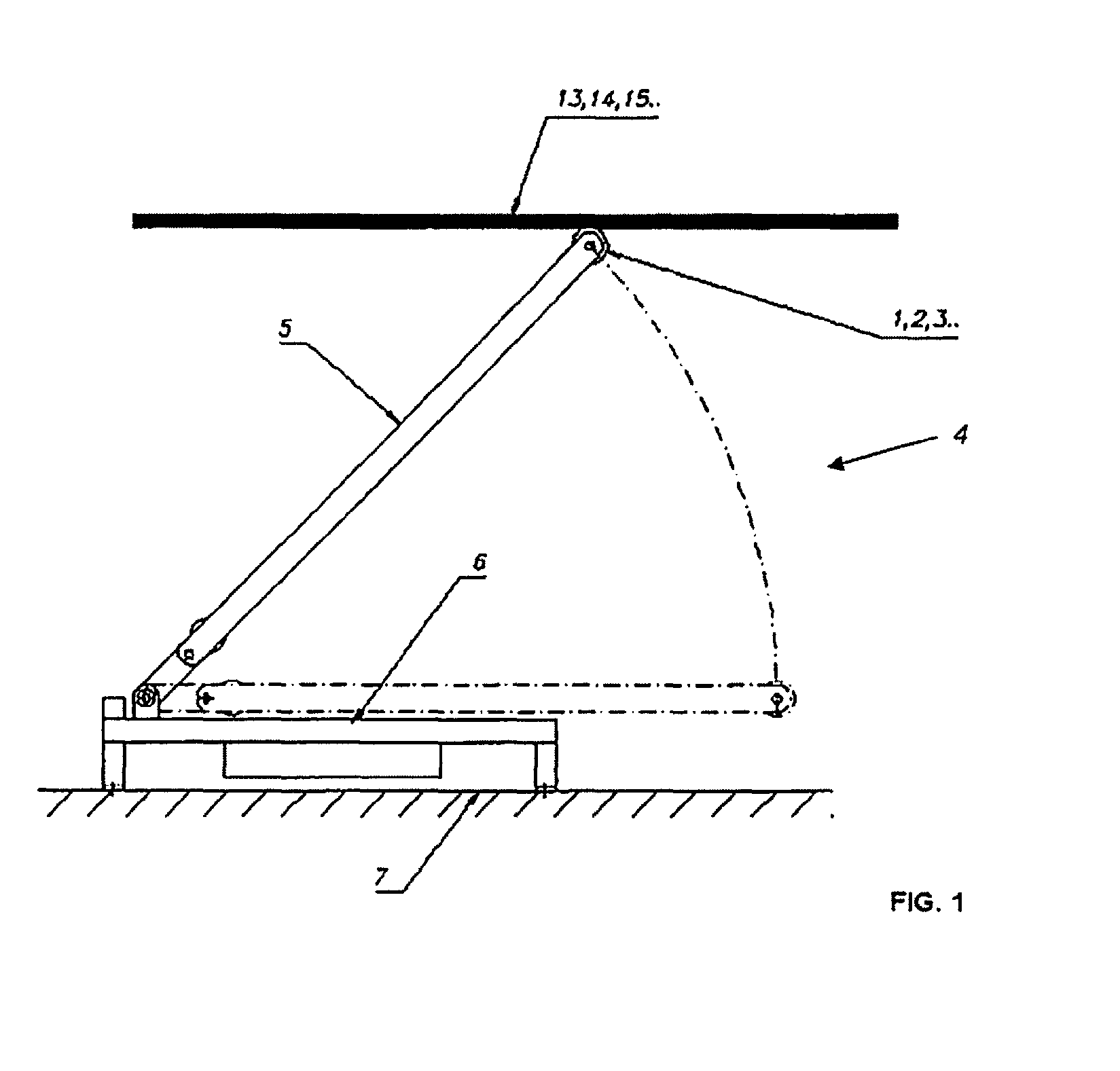 Current transmission device for charging electrical energy stores of vehicles at overhead charging stations