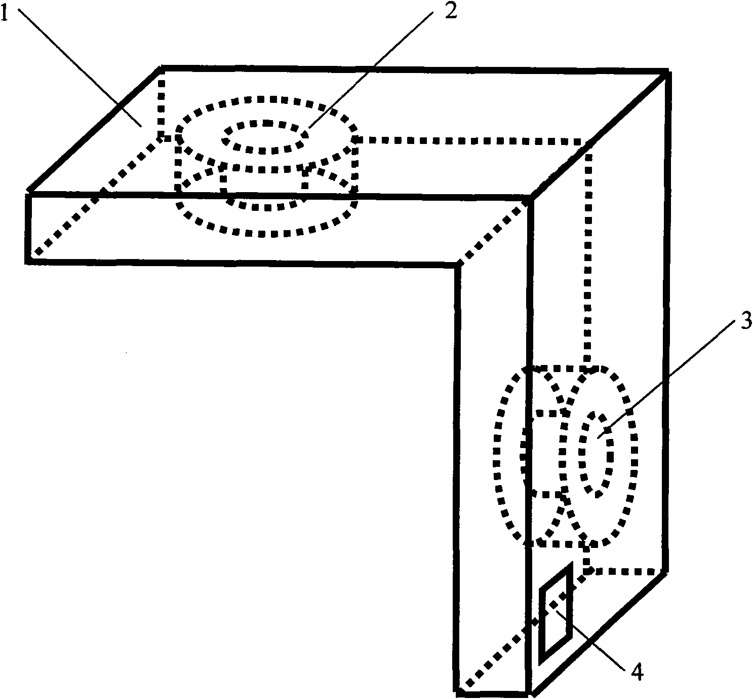 Two-dimensional electromagnetic detector and magneticrotation detection method