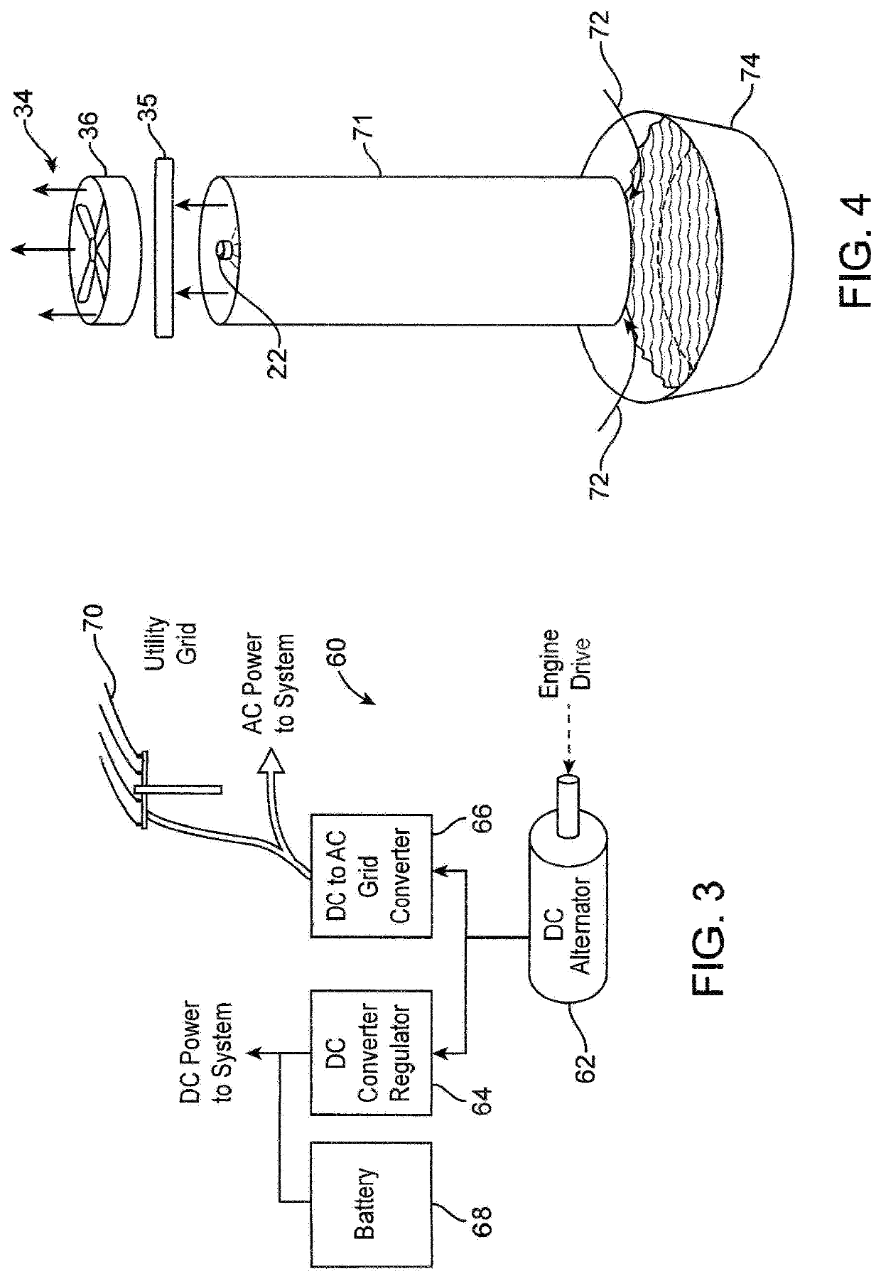 Water disposal system using an engine as a water heater