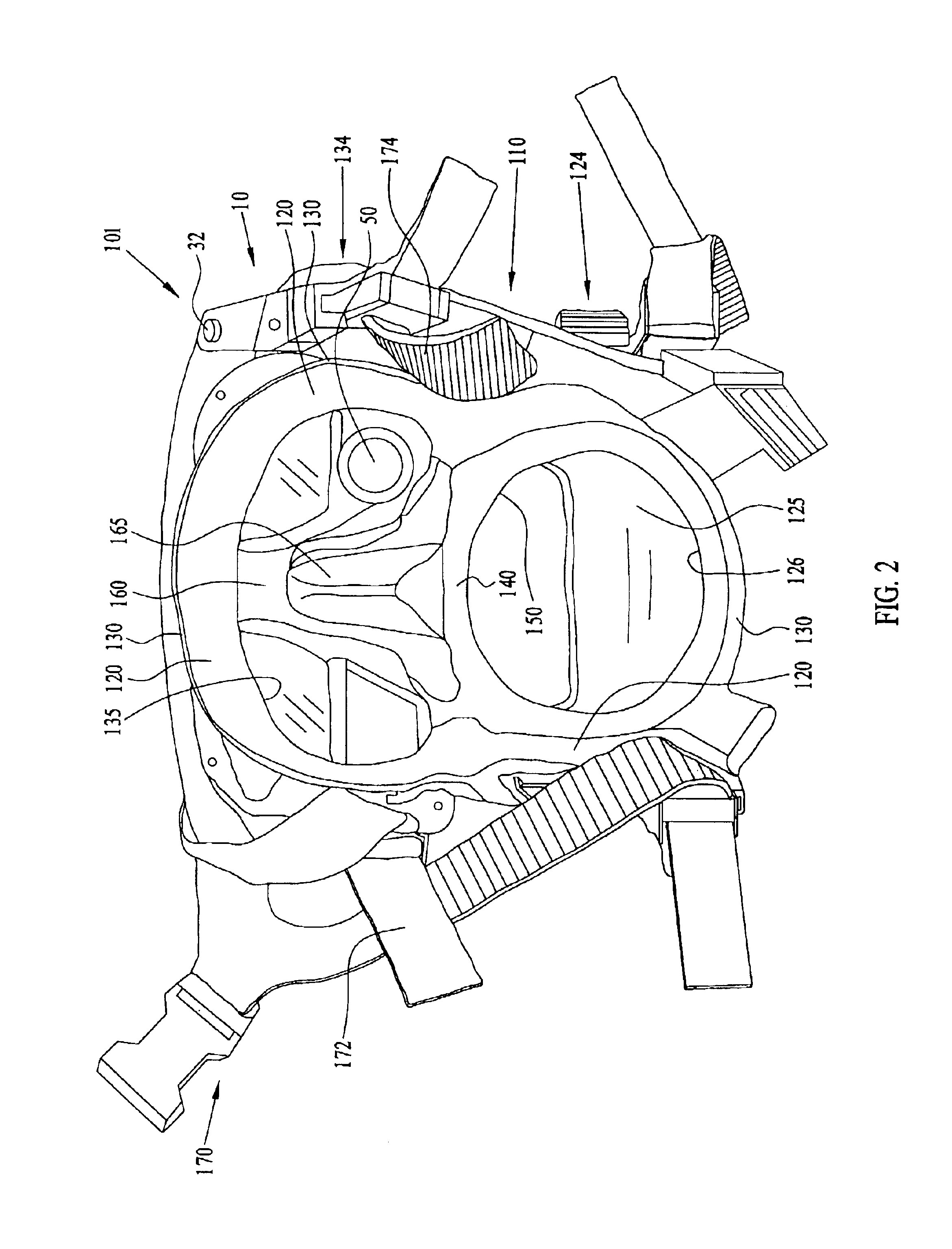 Display system upgrade for a full face mask