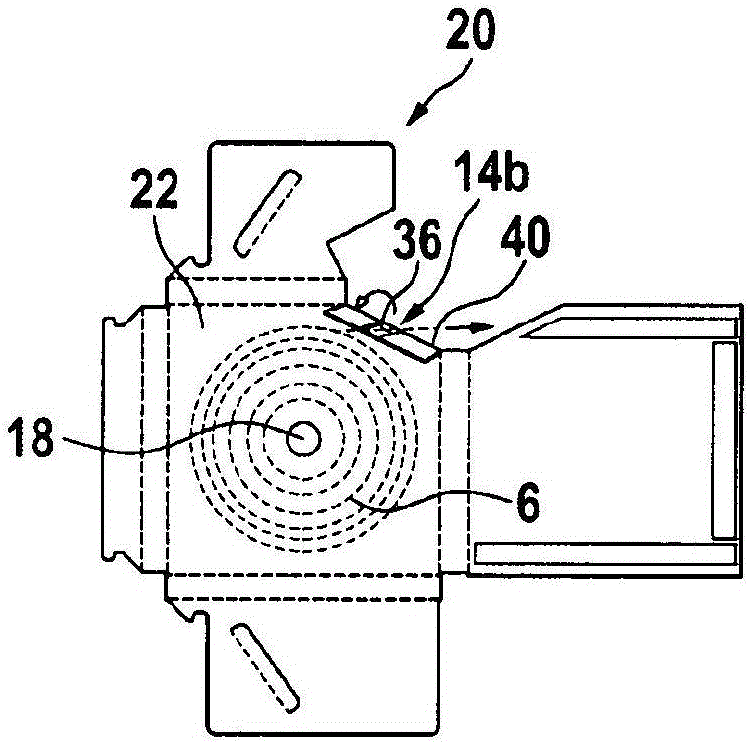 Container for receiving balance-weight roller