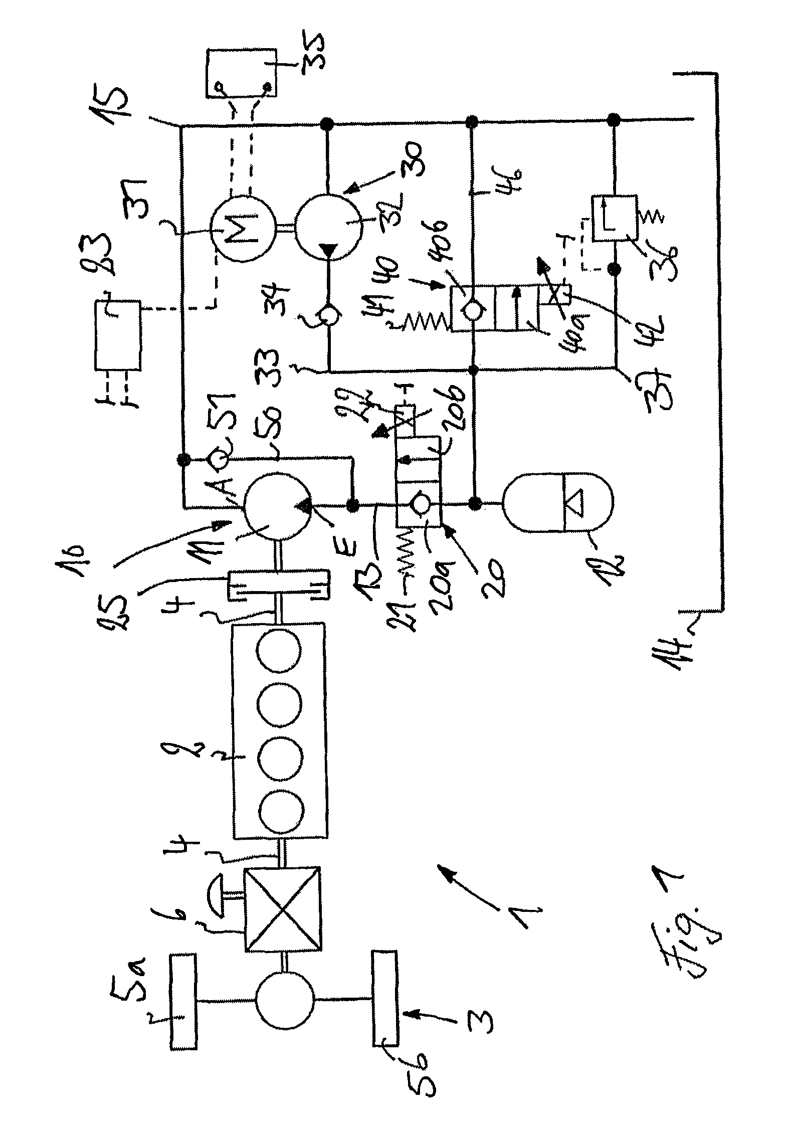 Hydrostatic starter device of an internal combustion engine