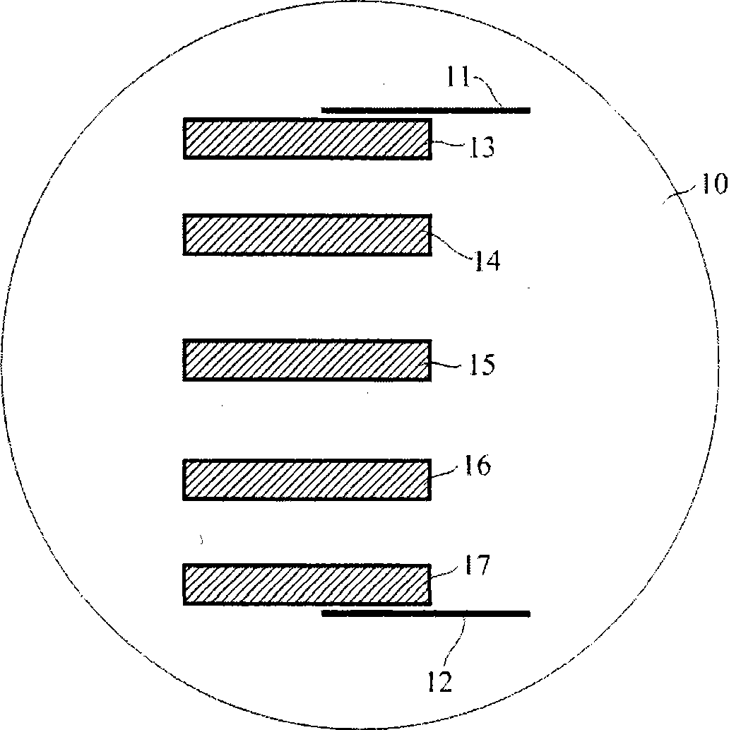 High-power superconduction filter with superimposed structure