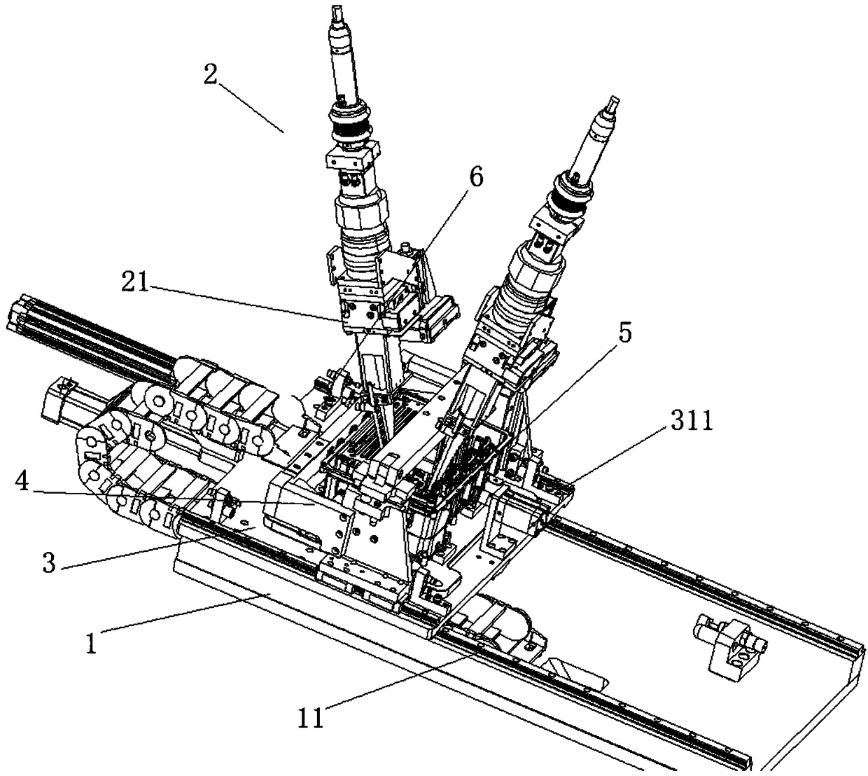 New energy electrode laser processing device and processing method