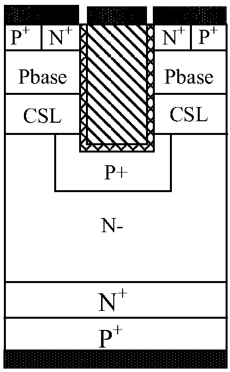 Trench gate IGBT device with carrier storage layer
