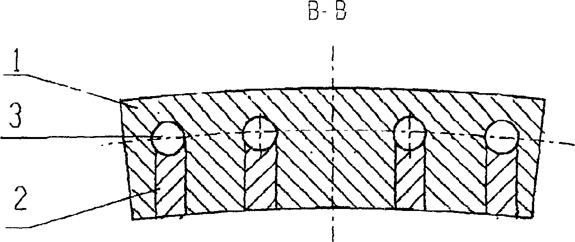 High conductive copper-steel composite cast cooling wall of blast furnace