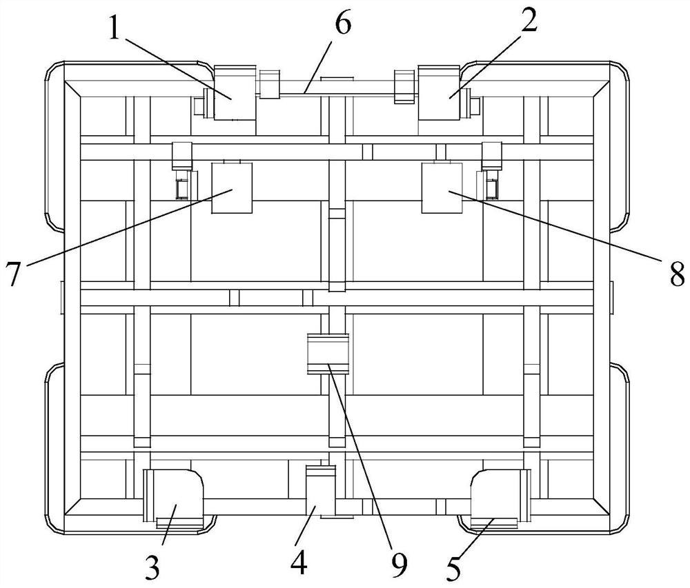 Automobile sub-frame material rack