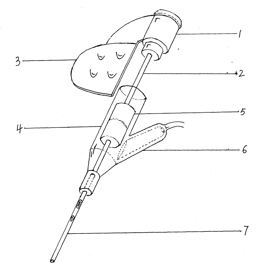 Disposable single hand insertion tube type vein detaining needle