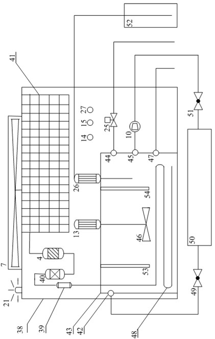 Fountain solution centralized allocation and supply circular cooling device