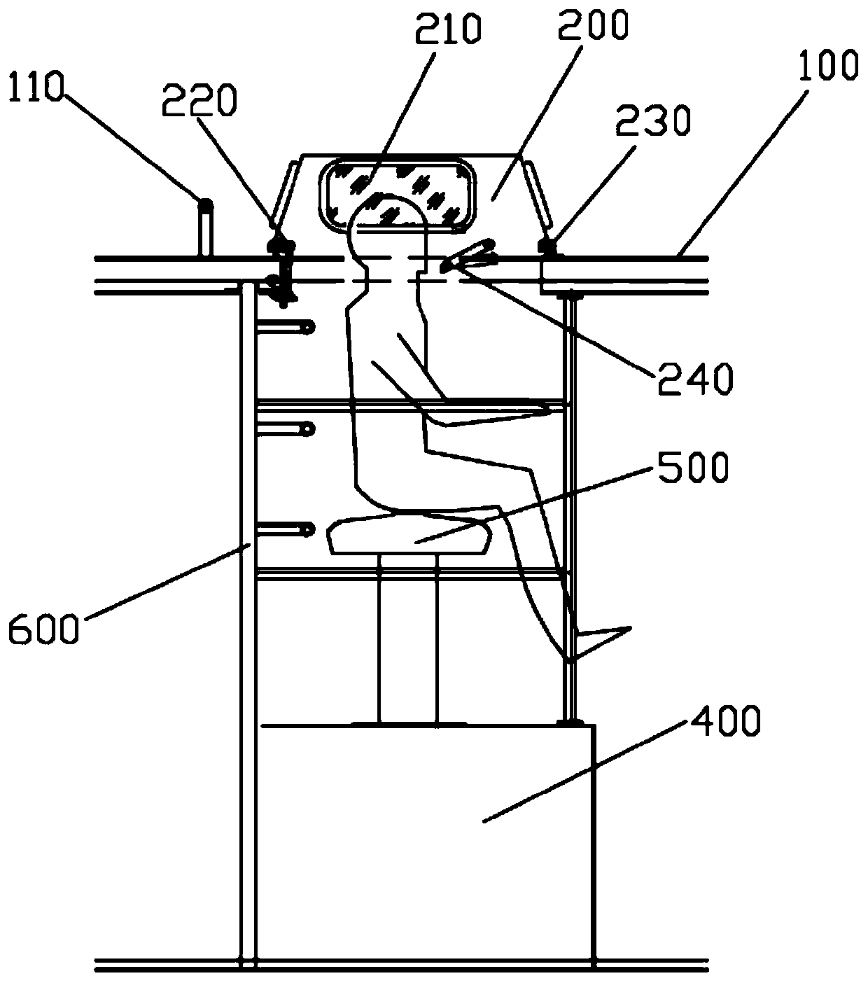 Multifunctional roof climbing ladder combined structure for detection vehicle