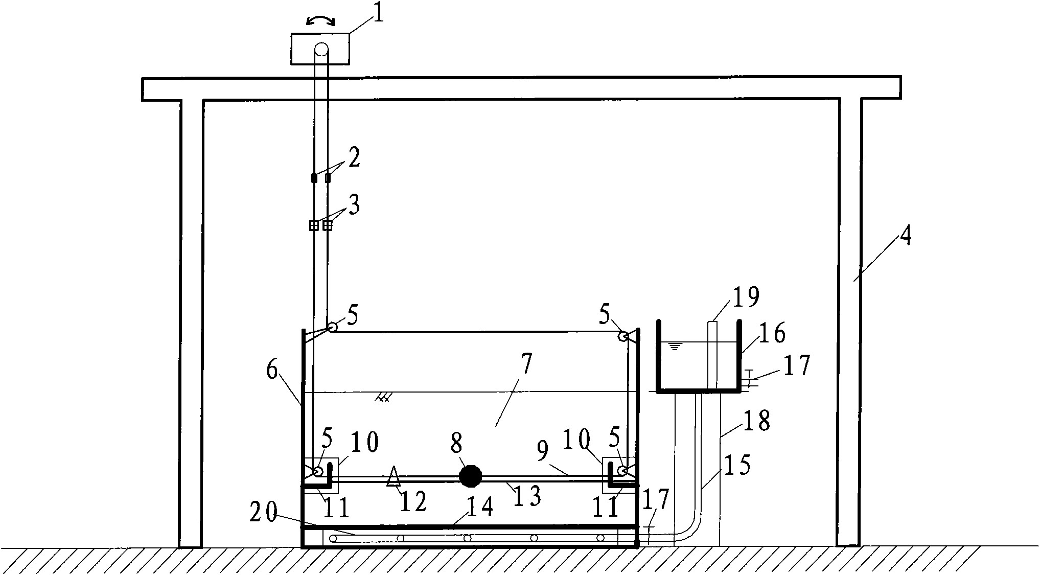 Measuring device and method of apparent viscosity of saturated sand in high pore pressure ratio state