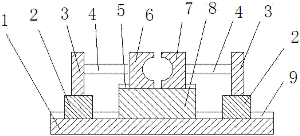 Steel pipe clamping mechanism