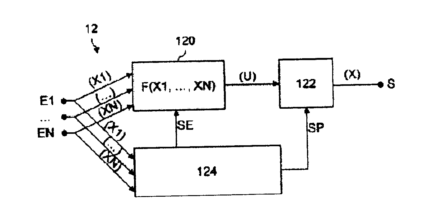 System for processing redundant signals, associated method, and aircraft comprising such a system