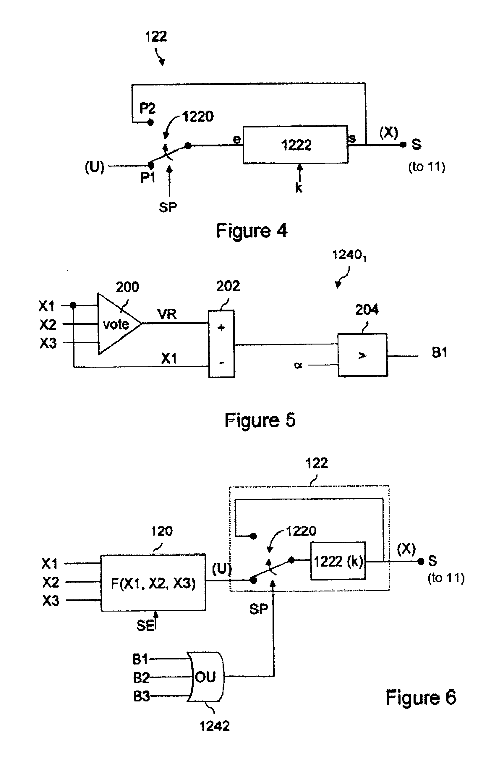 System for processing redundant signals, associated method, and aircraft comprising such a system