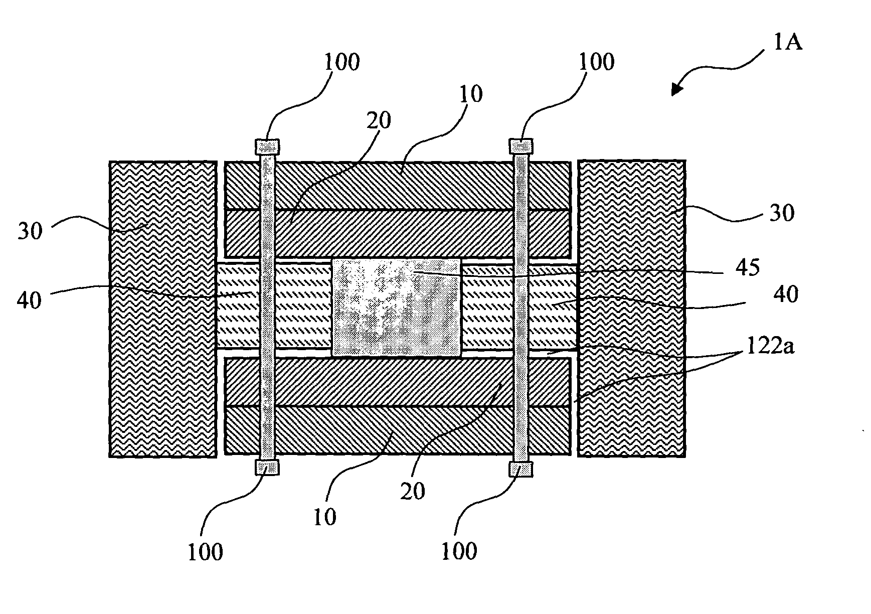 Cage in an MRD with a fastening/attenuating system