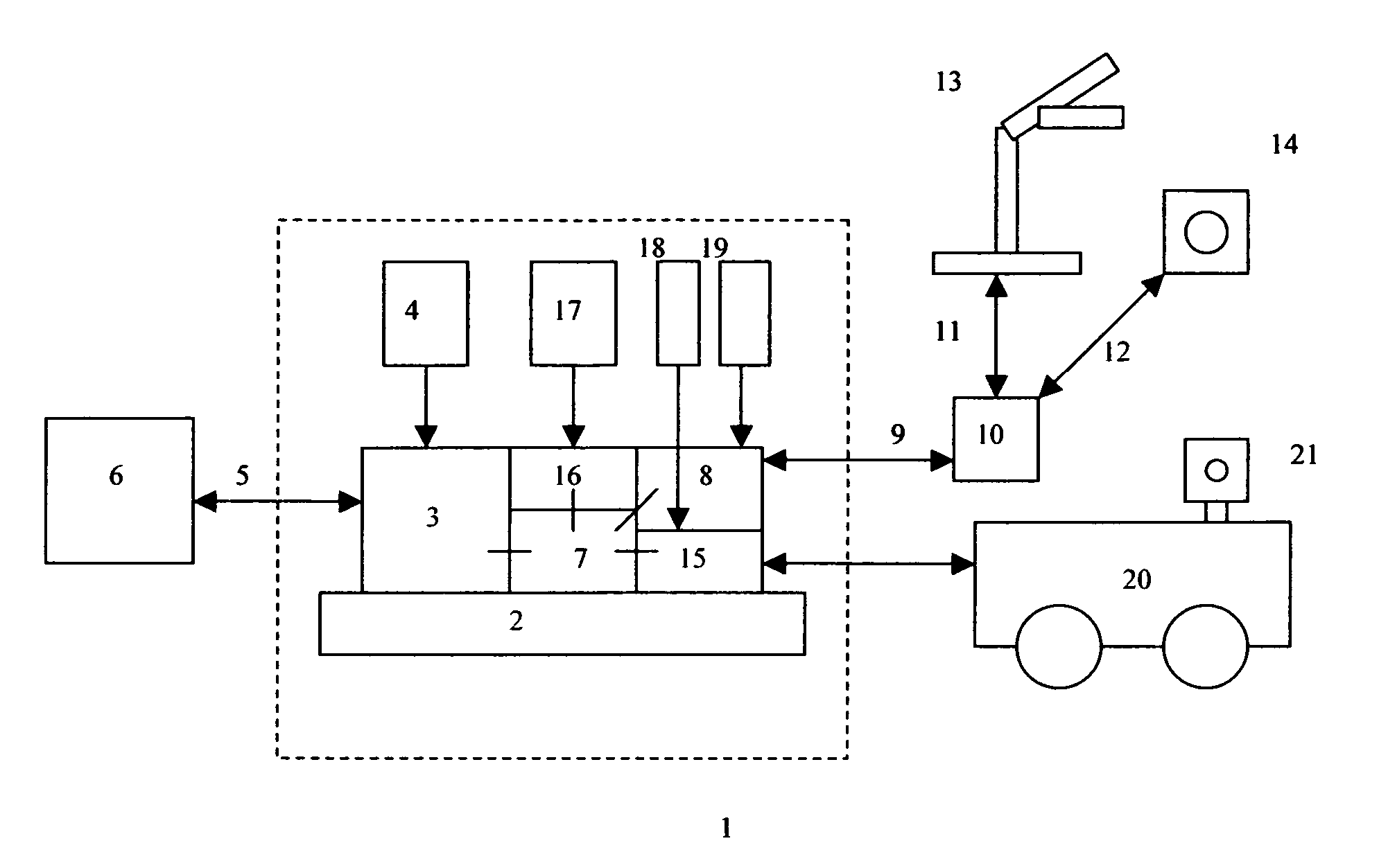 Mobile robot with wireless location sensing apparatus