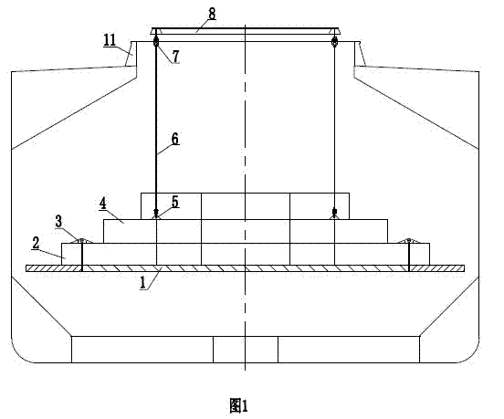 Elevation type work platform for moving cargo hold of bulk freighter