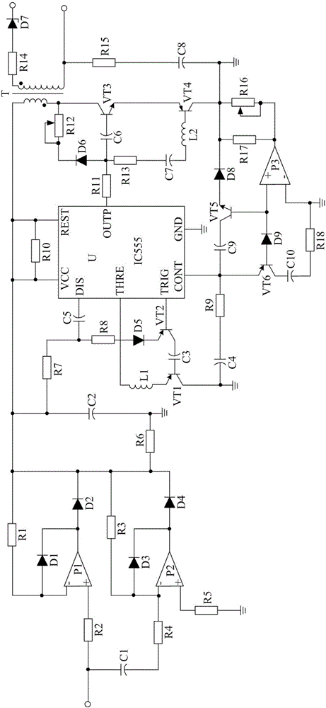 Full-wave rectified DC power supply used for static generator based on pulse adjusting circuit