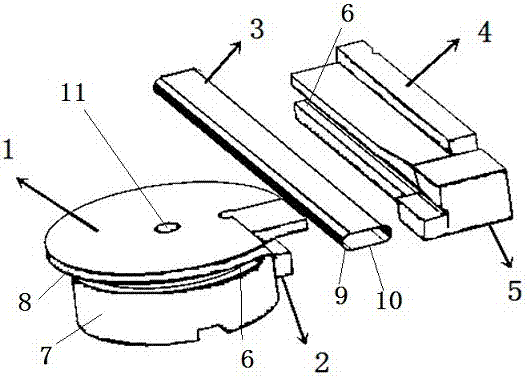 Narrow bending device and method for a wide flat magnesium alloy pipe