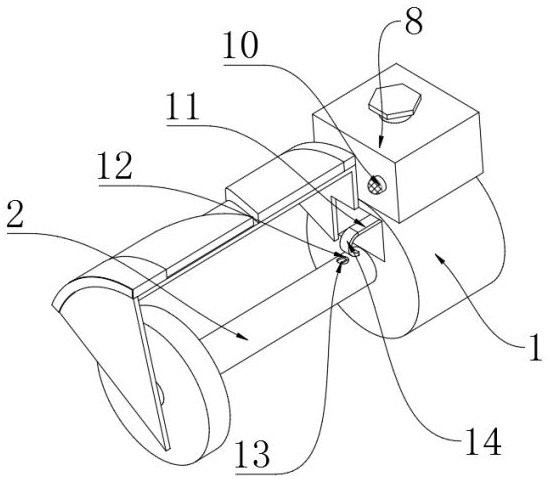 An incoming thread clamping device for a textile machine