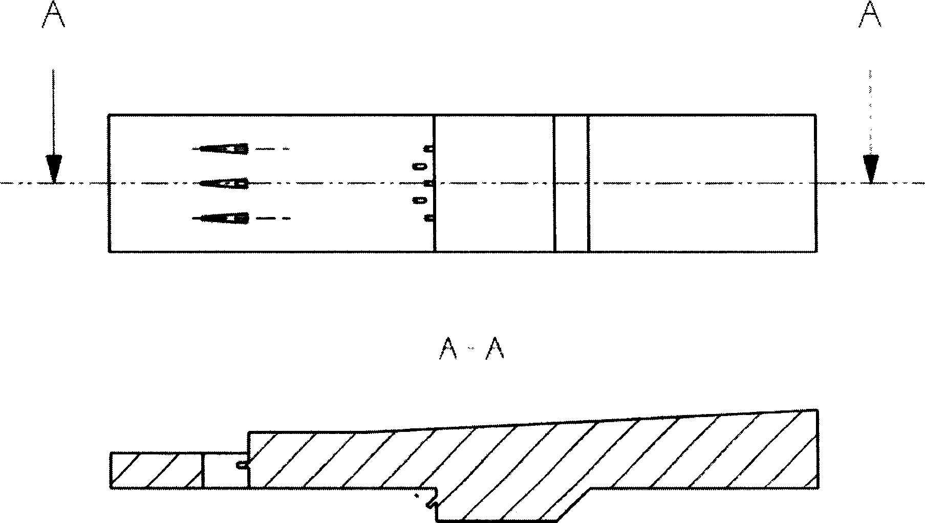 Supersonic speed combustion chamber burner scheme with novel injection structure
