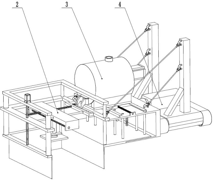 An automatic laying system of insulating sand for subway platform doors