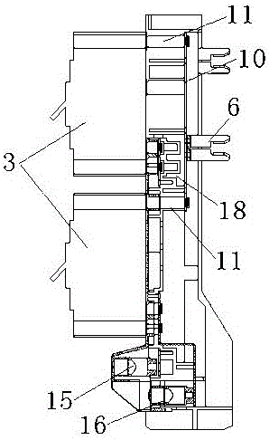 Multi-circuit-breaker power distribution cabinet or power distribution box