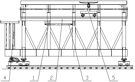 Installation device and construction method of a two-liner roof formwork