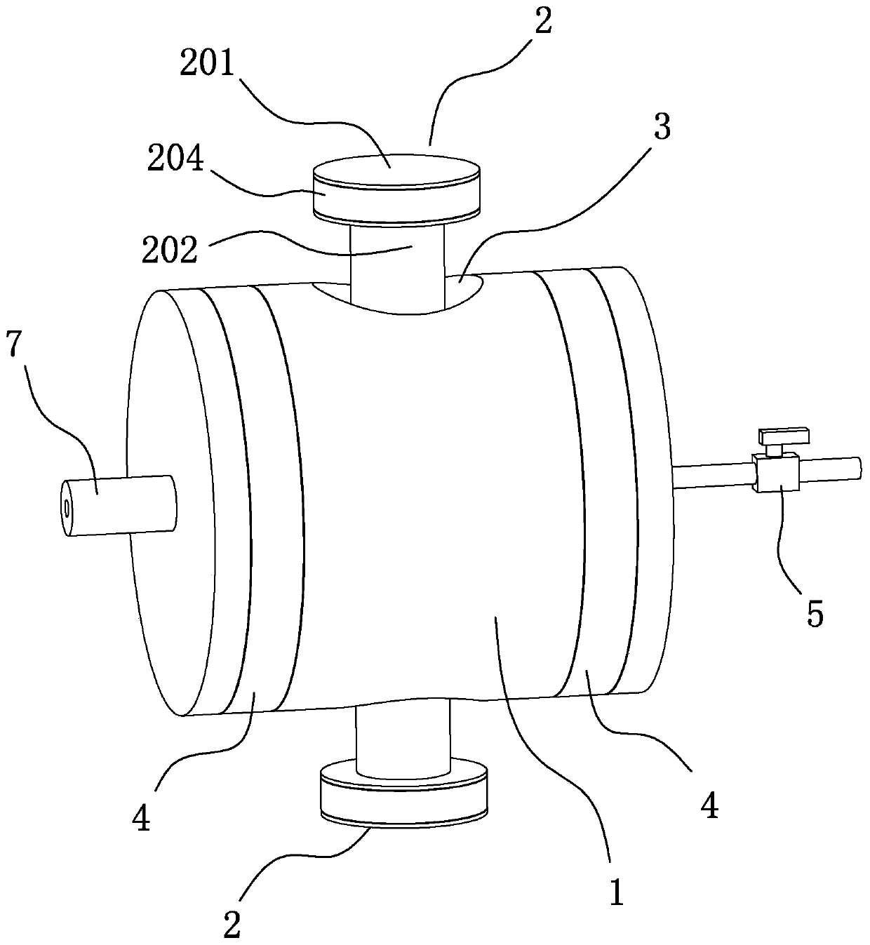 PE welding pipe leakage detection device