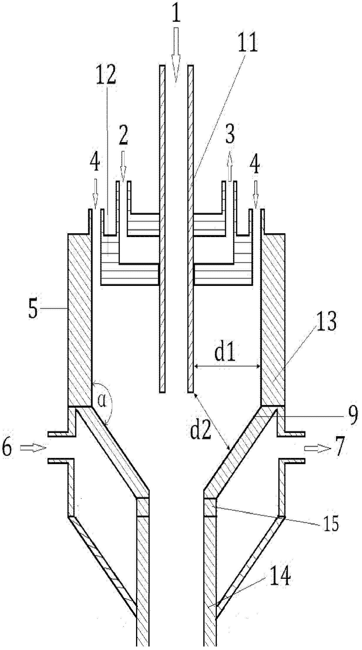 Multi-segment plasma cracking carbonaceous material reactor system with hollow cathodes