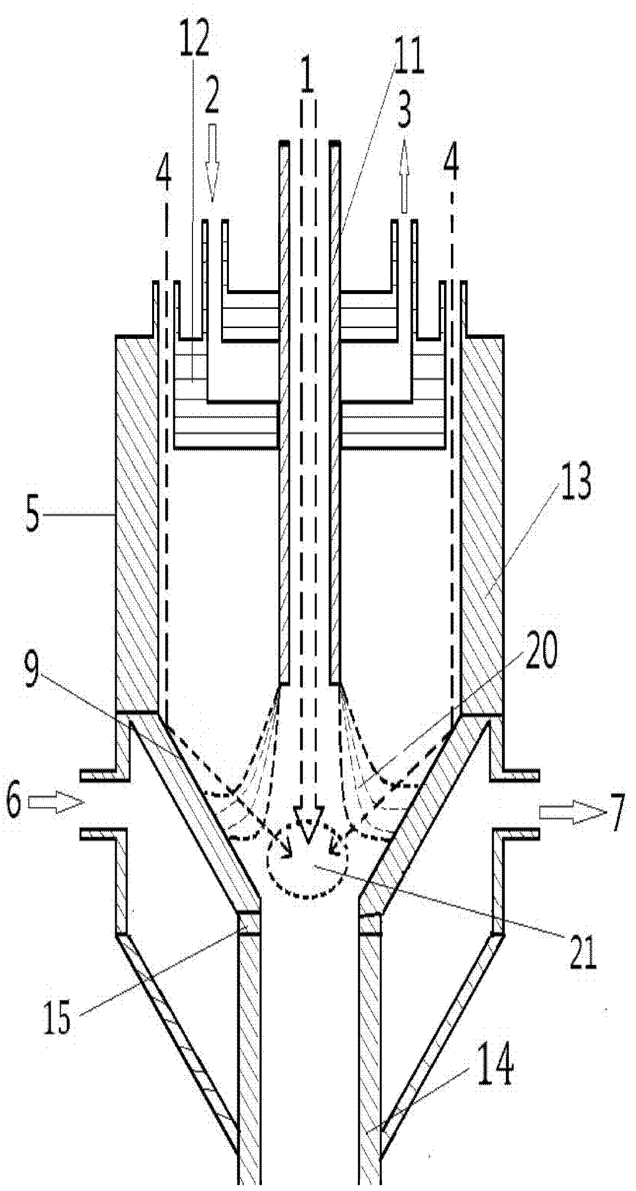 Multi-segment plasma cracking carbonaceous material reactor system with hollow cathodes