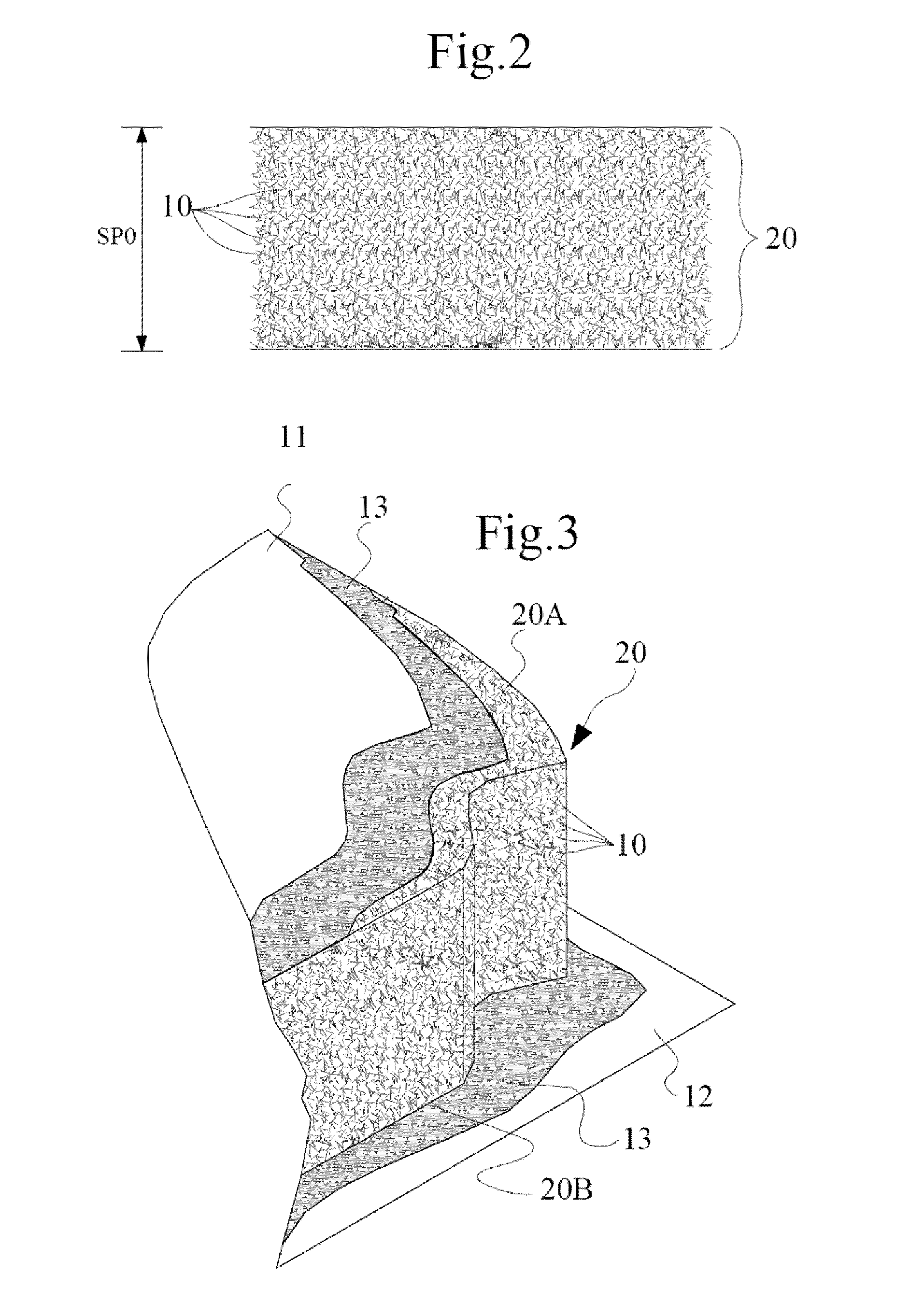 Sound-absorbing panel and associated manufacturing method