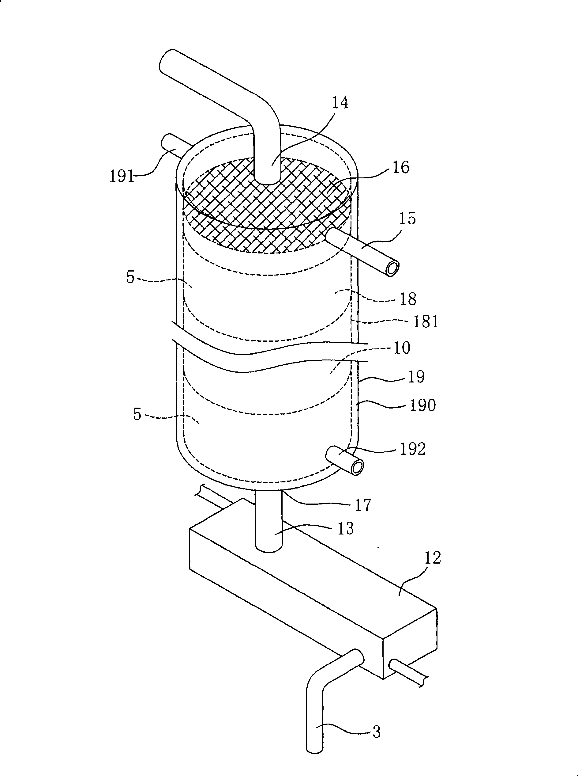 Hydrogenation reaction device and method for continuously hydrogenating conjugated diene polymers using the device