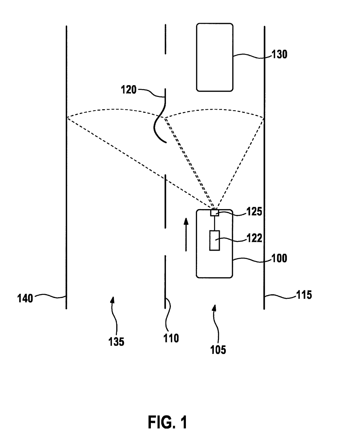 Method and device for determining a lane course of a vehicle