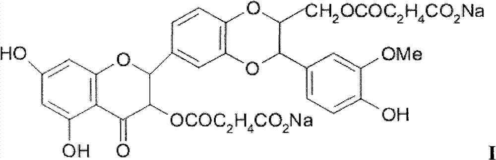 Freeze-dried powder injection for treating hepatopathy