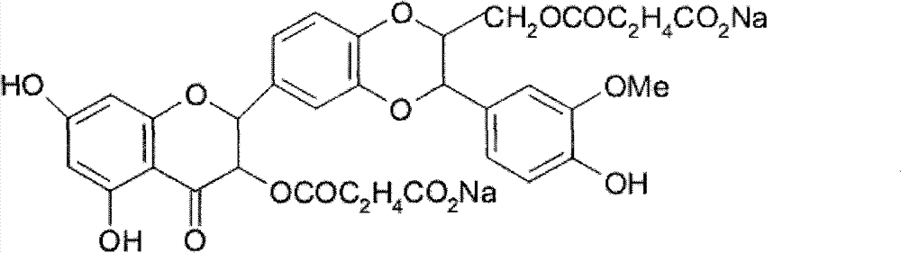 Freeze-dried powder injection for treating hepatopathy