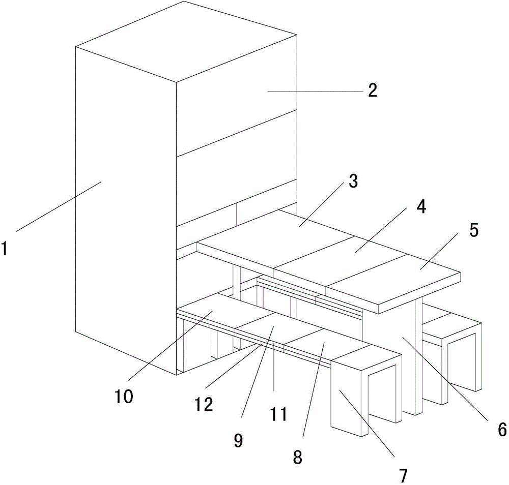 Combined cabinet for dining room