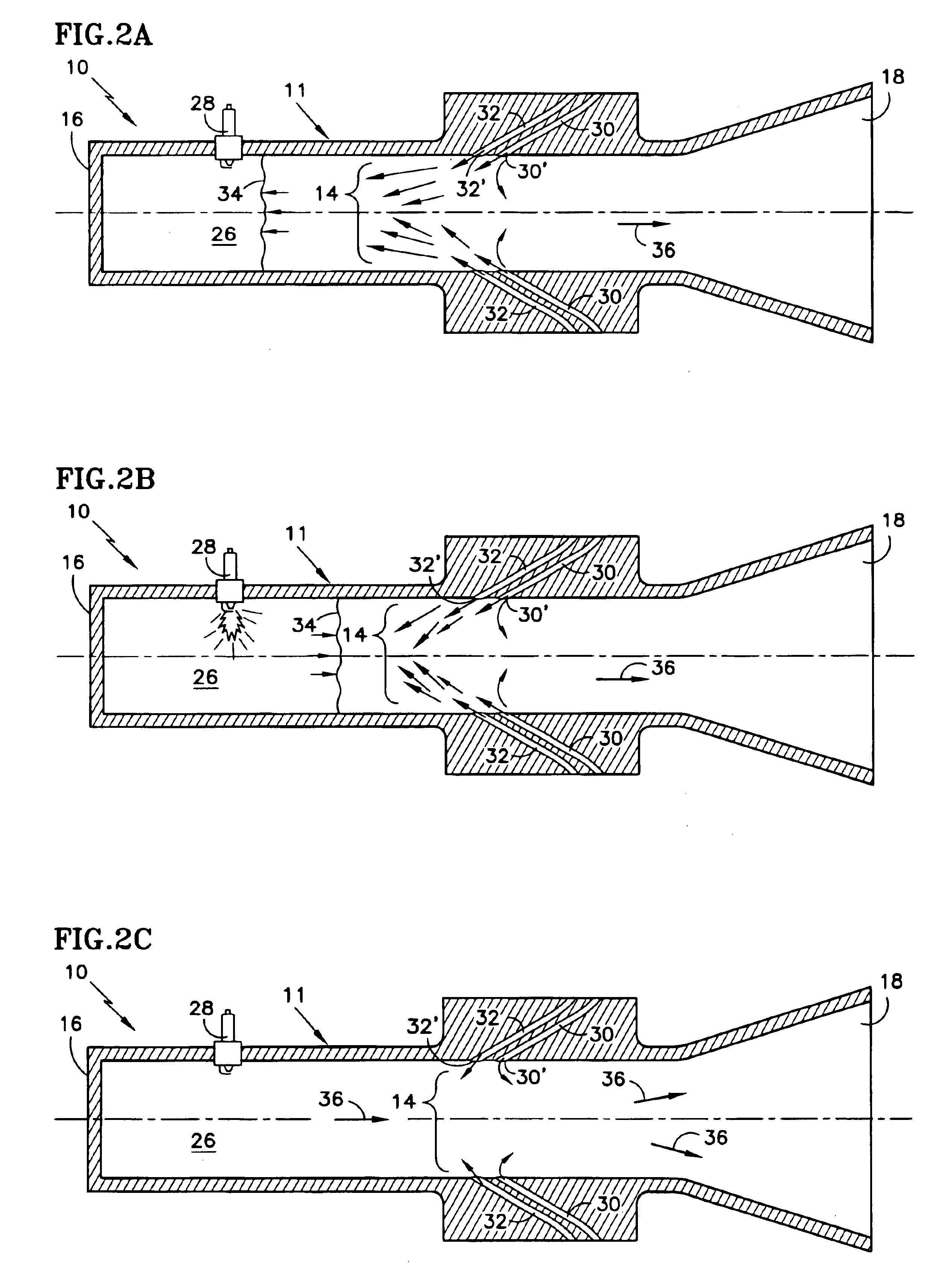 Pulse detonation engine having an aerodynamic valve