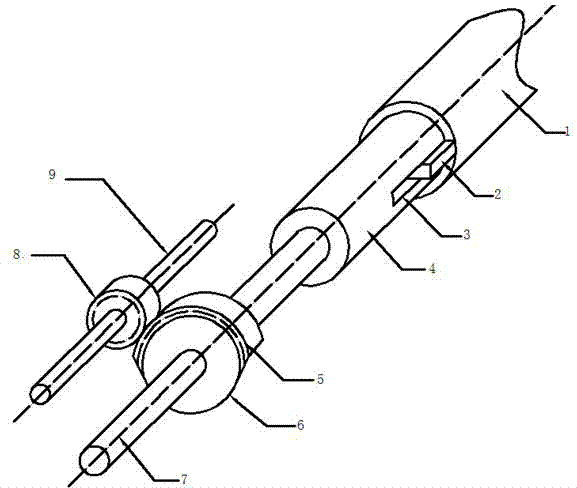 Device for measuring center distance and gear backlash of gear pair