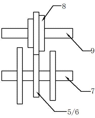 Device for measuring center distance and gear backlash of gear pair