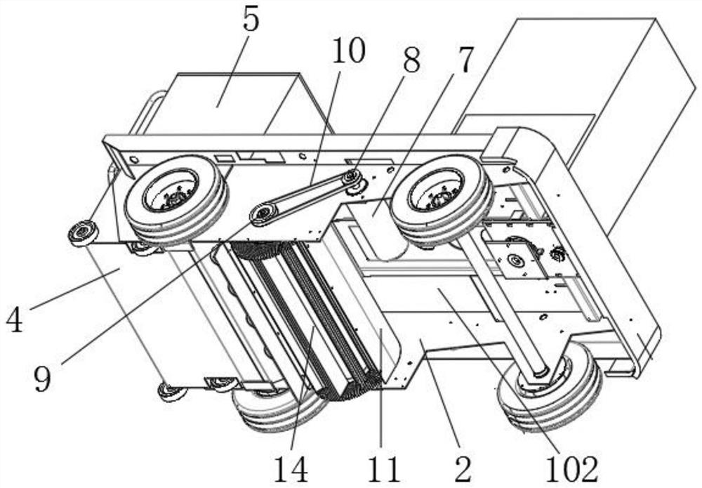 A municipal solid waste collection device with excellent deodorizing effect