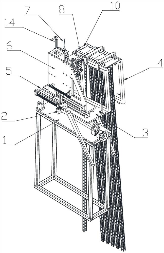 Construction device for installing fastener on building surface