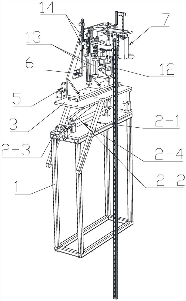 Construction device for installing fastener on building surface