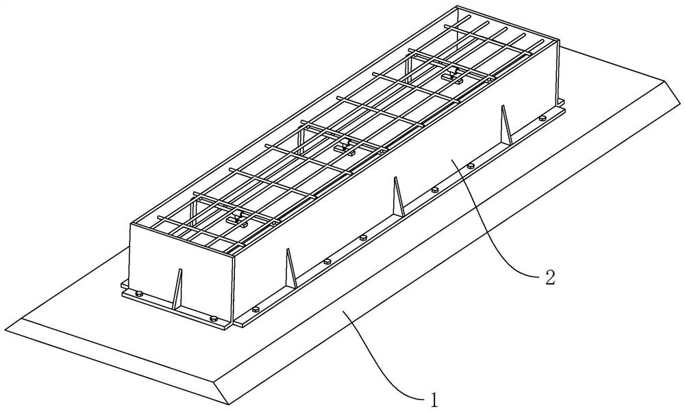 Integral casting prefabrication method for hollow beam slab