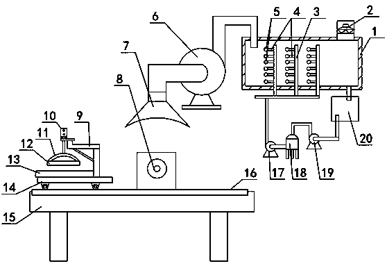 Stone slab grinding processing device