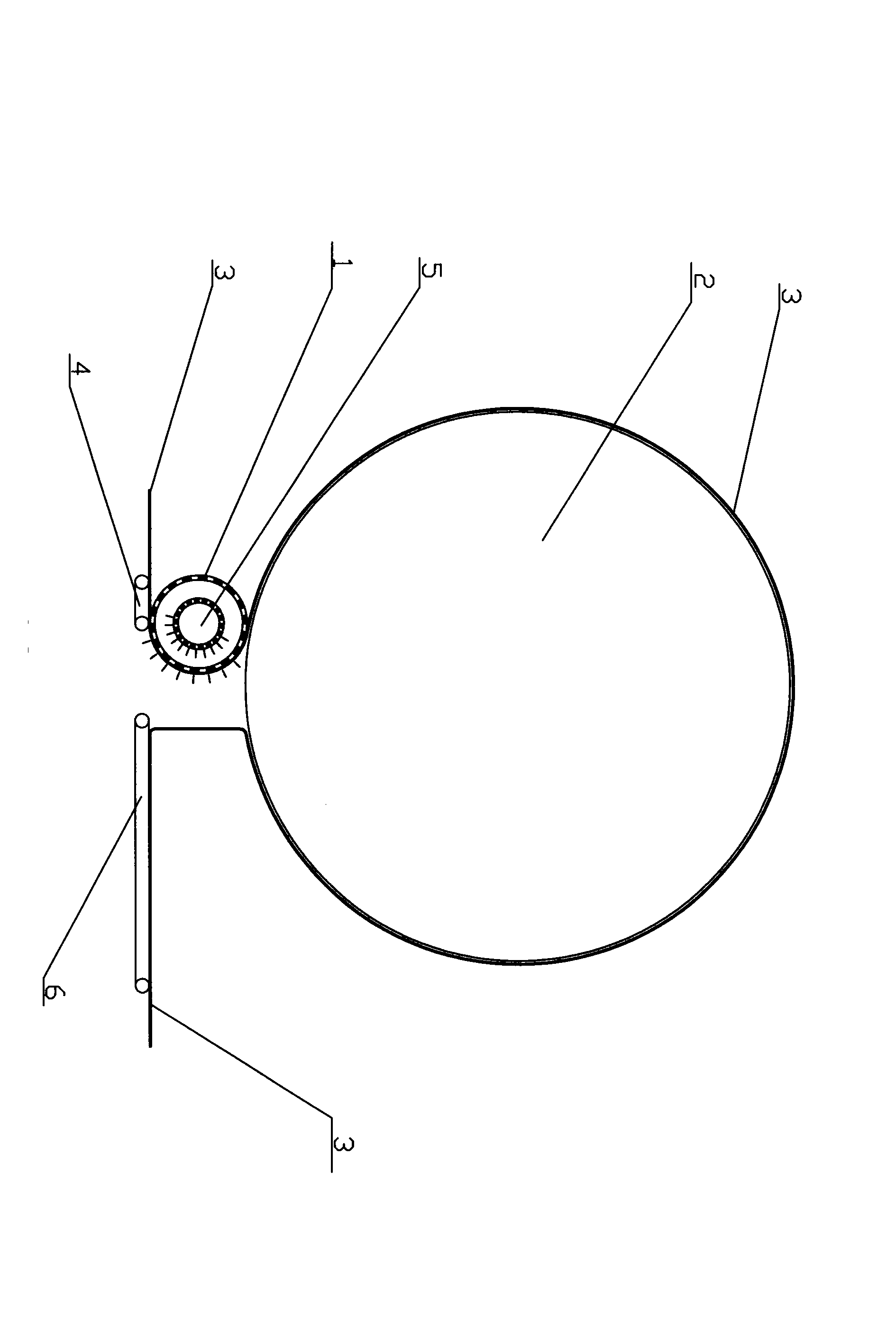 Hot-wind solidification automatic cloth feeding (cloth leading) mechanism