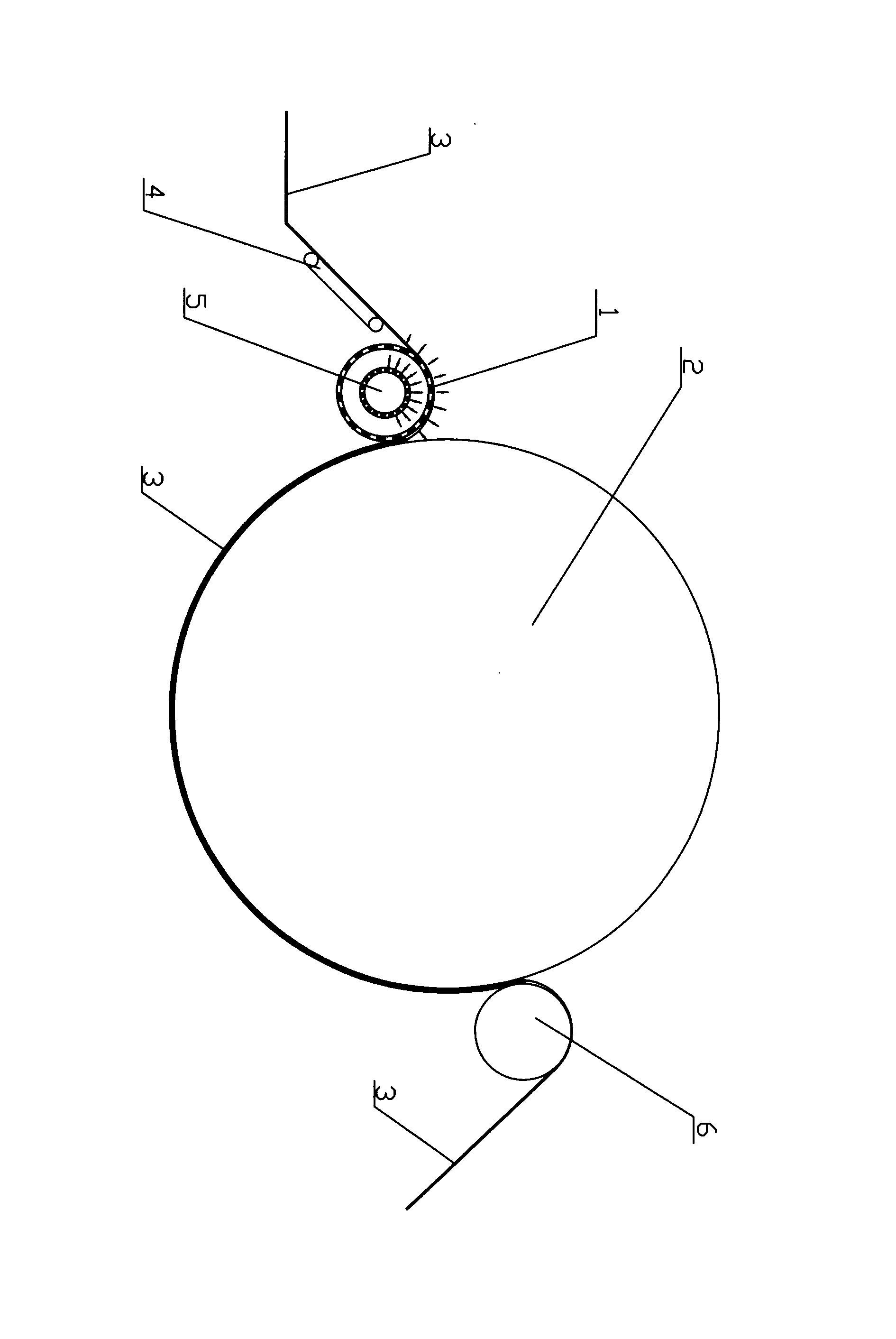 Hot-wind solidification automatic cloth feeding (cloth leading) mechanism