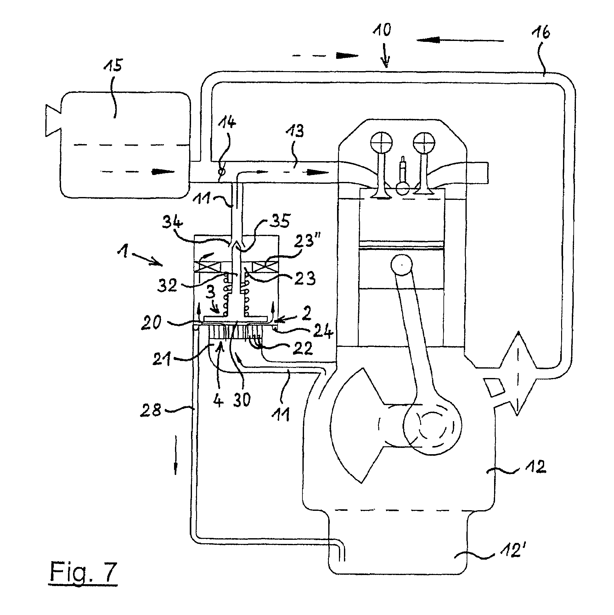 Device for eliminating oil particles from the crankcase ventilation gas in an internal combustion engine